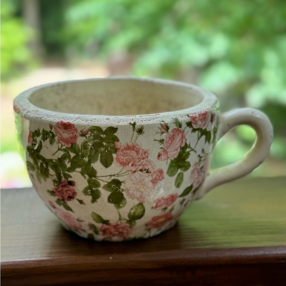 Vintage Pottery Ceramic Hand-painted  Vase Planter - Picture 8 of 11